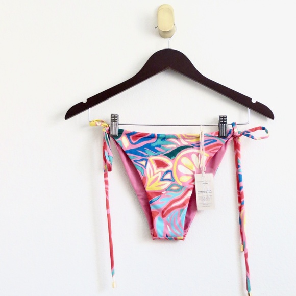 NEW! Kenny Flowers The Colombia  Adjustable Thong Bikini Bottom SZ S, L - Picture 4 of 8